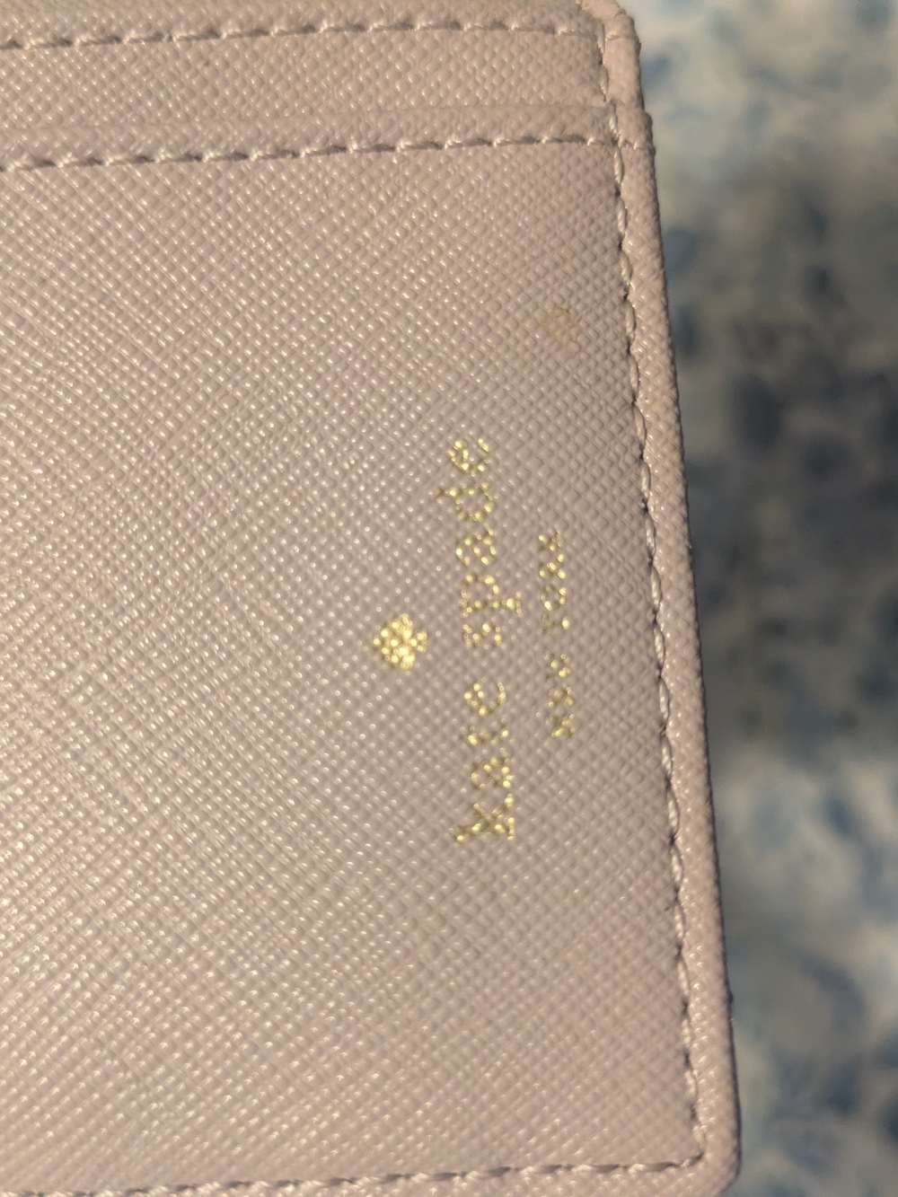 Kate Spade gray and silver glitter striped Tote and Wallet - Picture 9 of 10